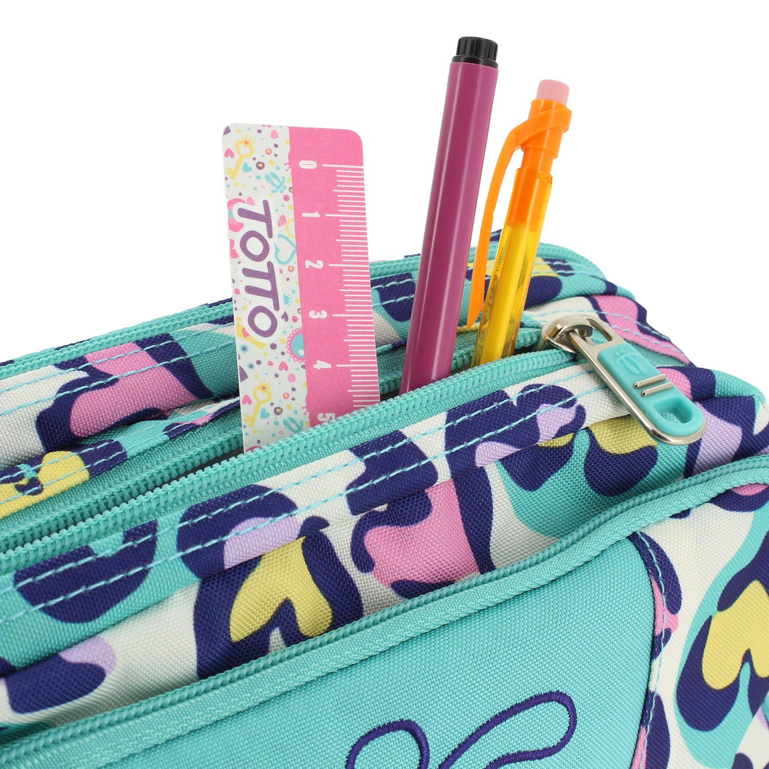 Estuche escolar tres compartimentos - Agapec