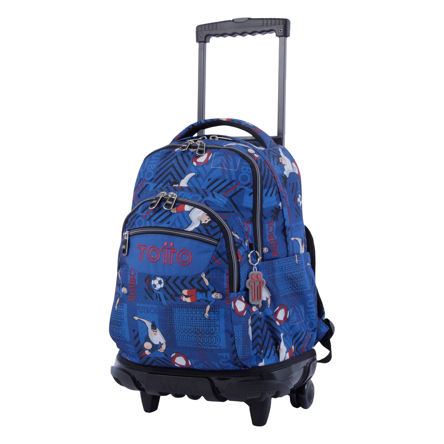 Mochila escolar con ruedas estampado rocas - Renglones
