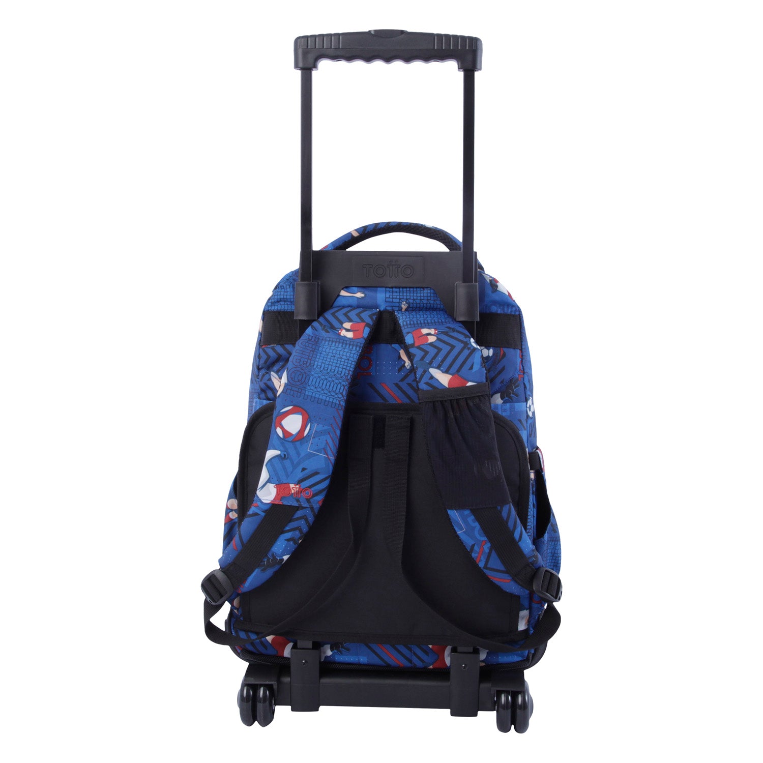 Mochila escolar con ruedas estampado rocas - Renglones