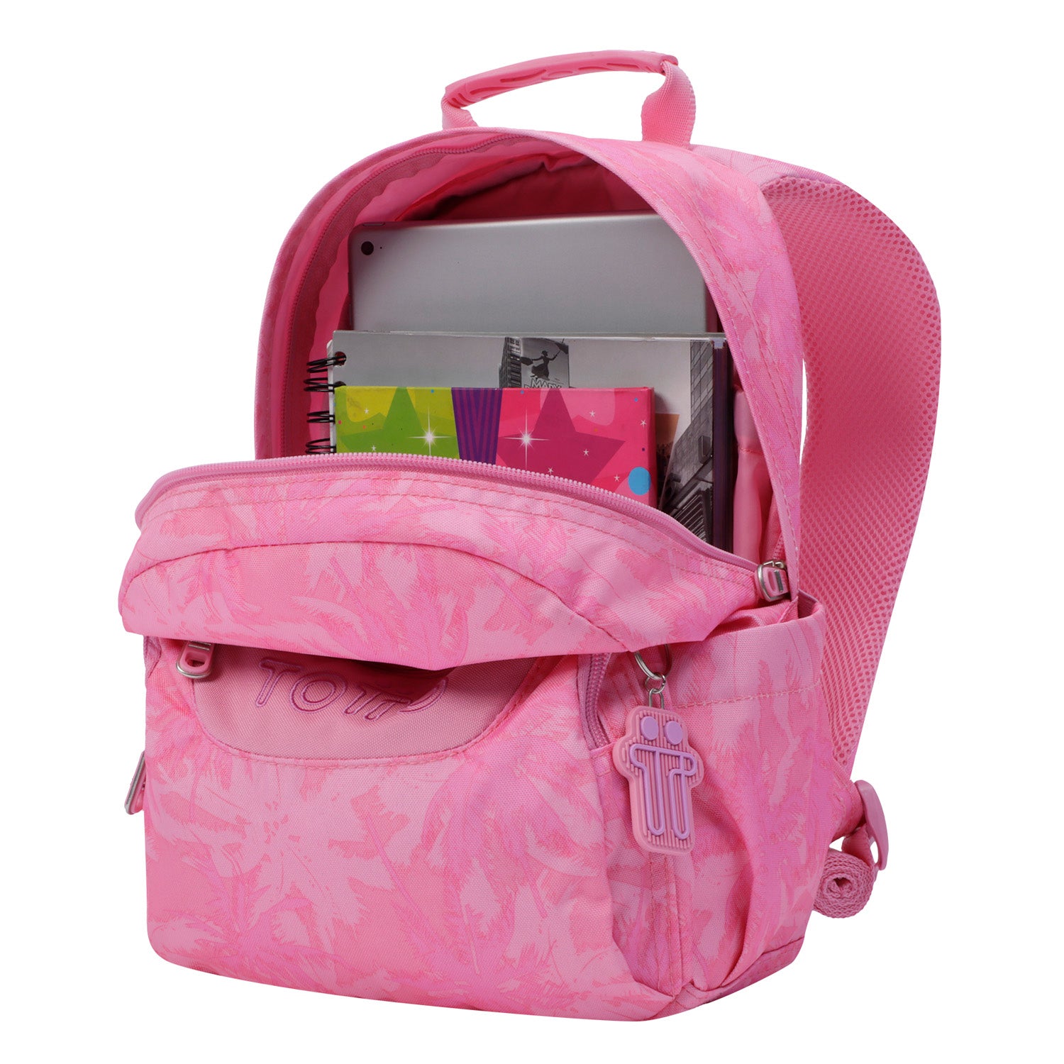 Mochila escolar palmeras rosas - Tempera