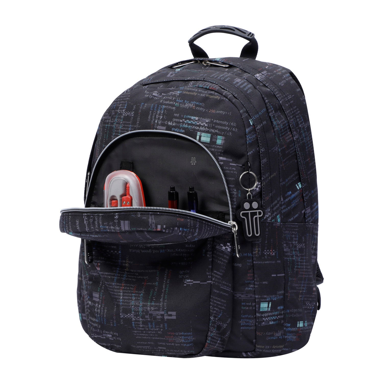 Mochila escolar morado cebra - Lápiz