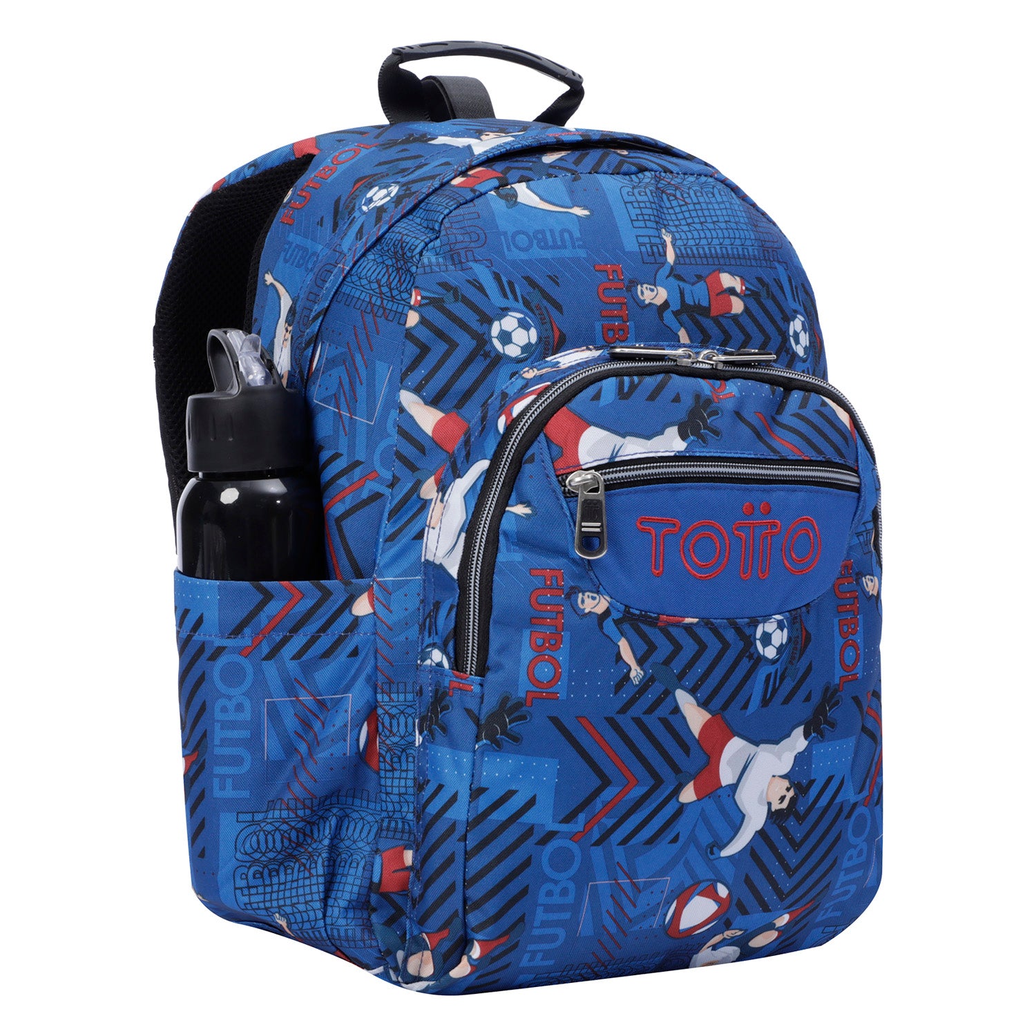 Mochila escolar adaptable a carro morado cebra - Acuareles