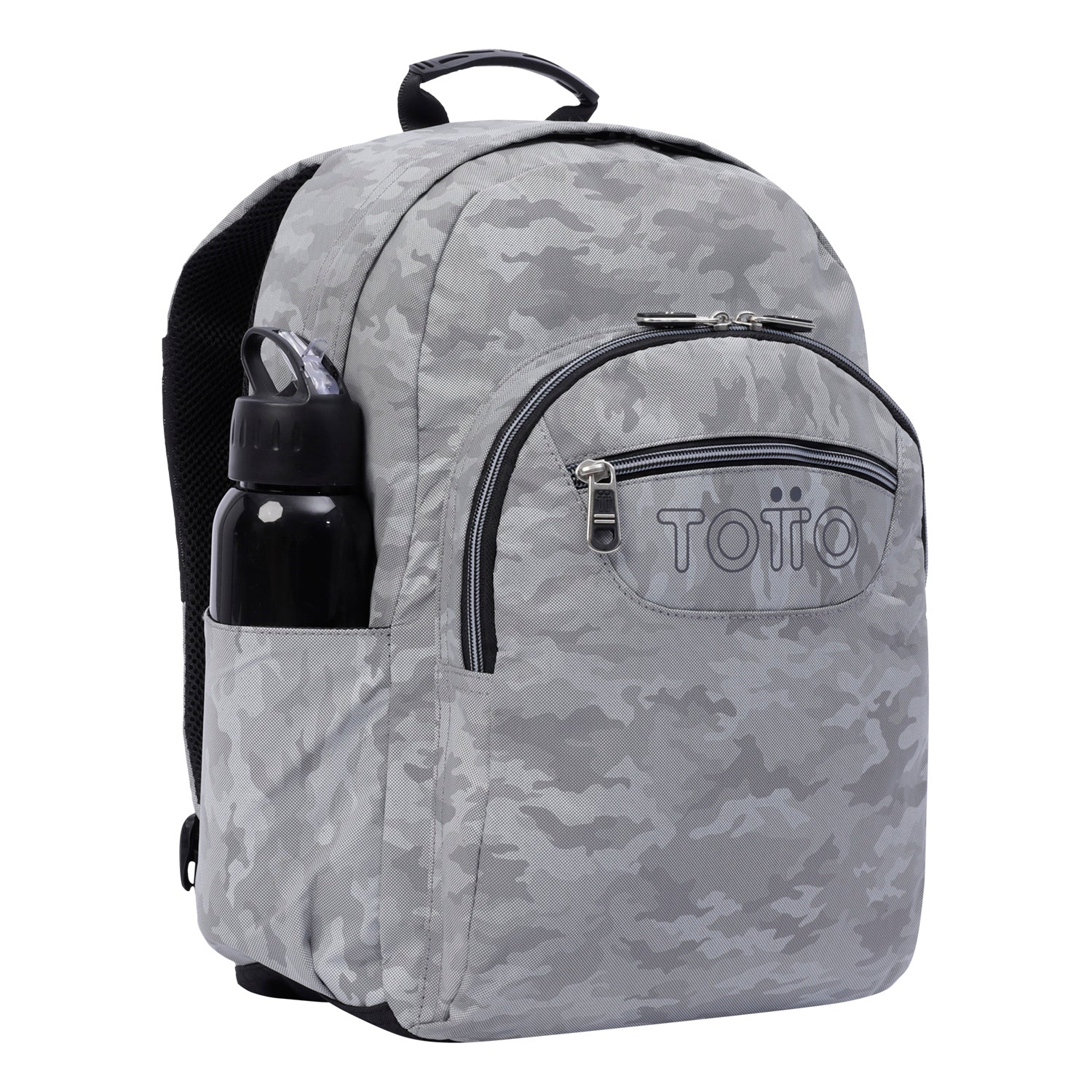 Mochila escolar para portátil 14 morado camuflaje - Acuarel
