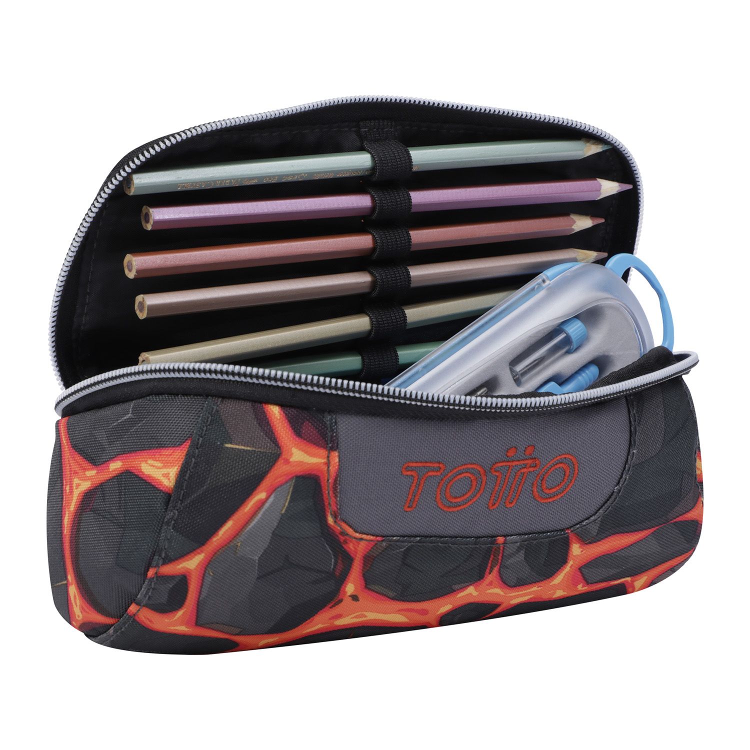 Estuche escolar estampado rocas - Tajalapiz