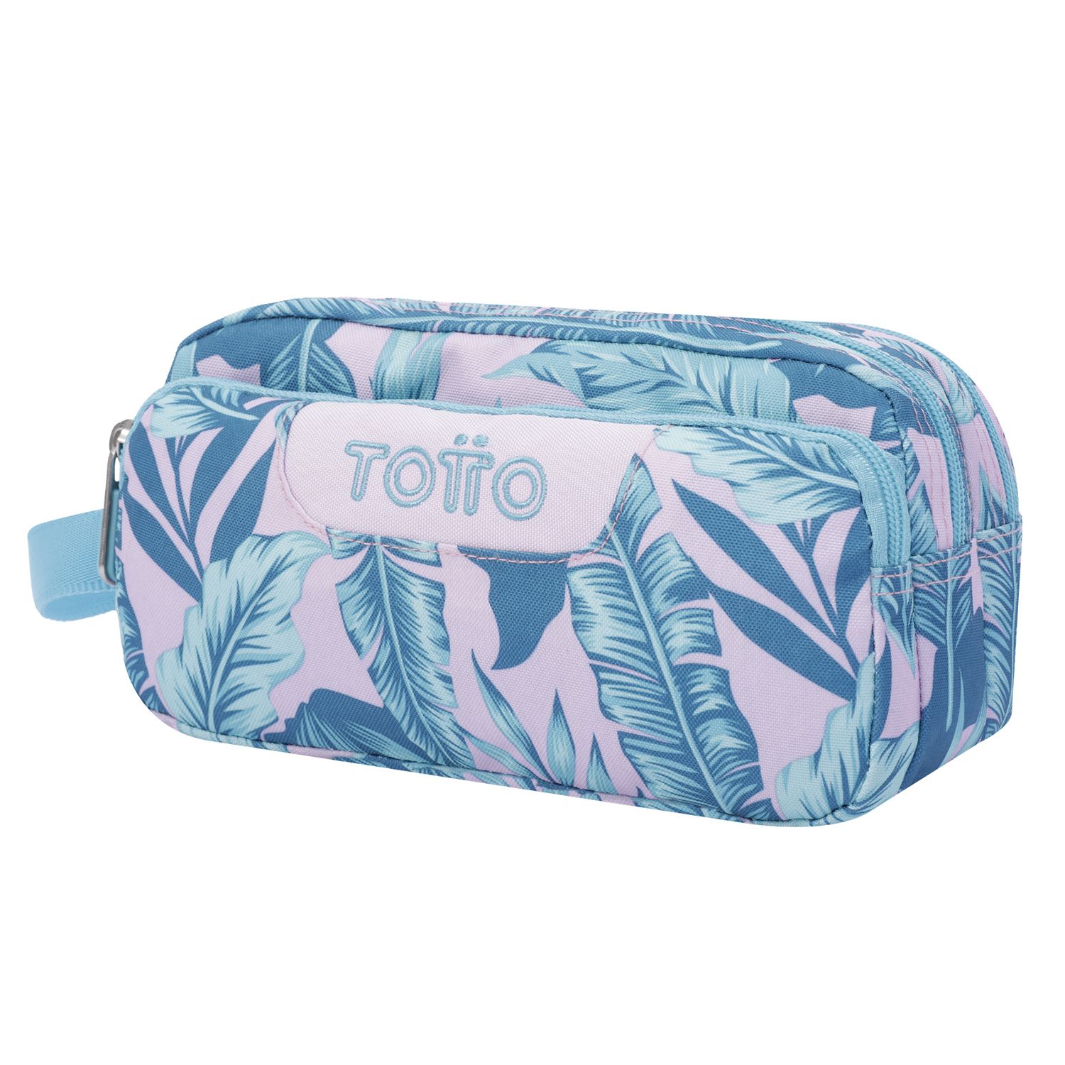 Estuche escolar tres compartimentos plantas tropicales - Agapec