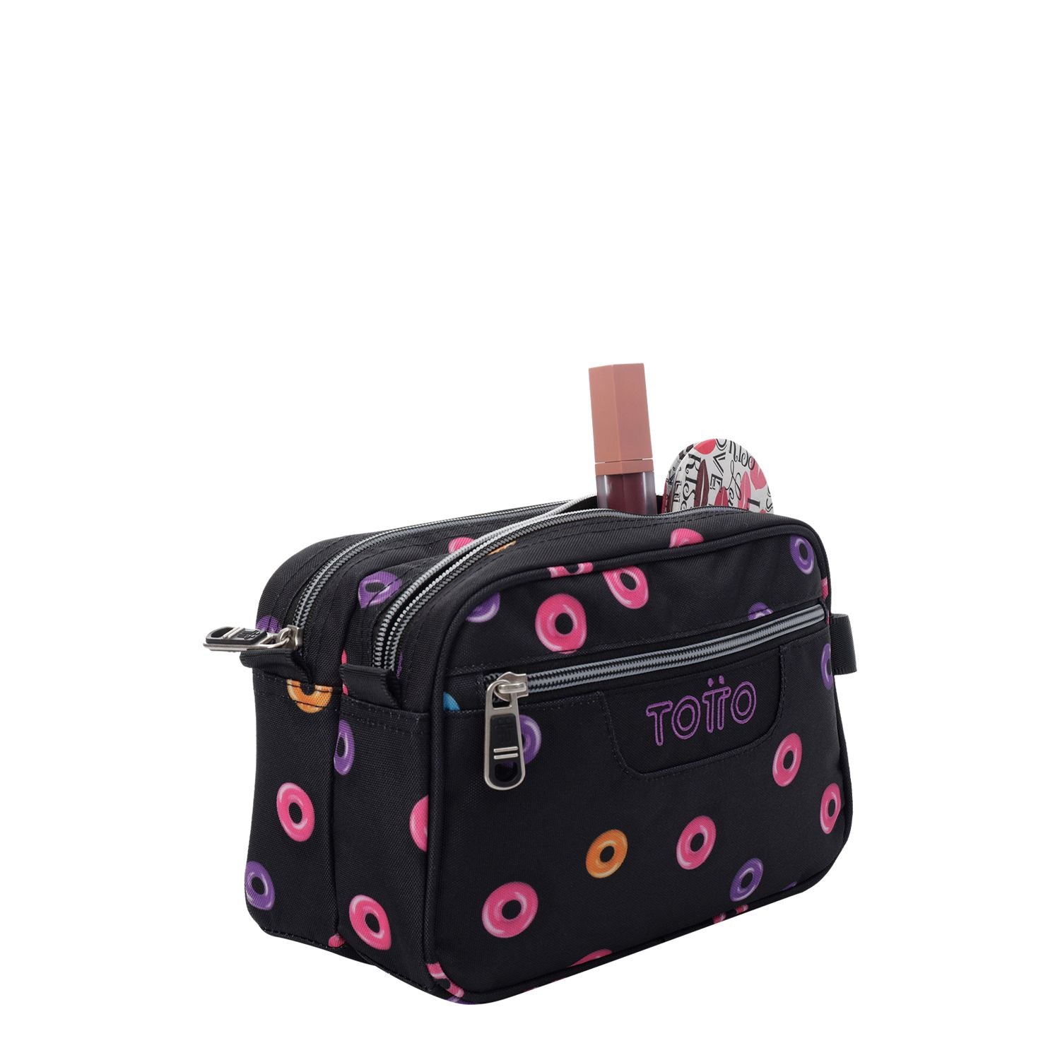 Estuche escolar dos compartimentos donuts - Plastilina