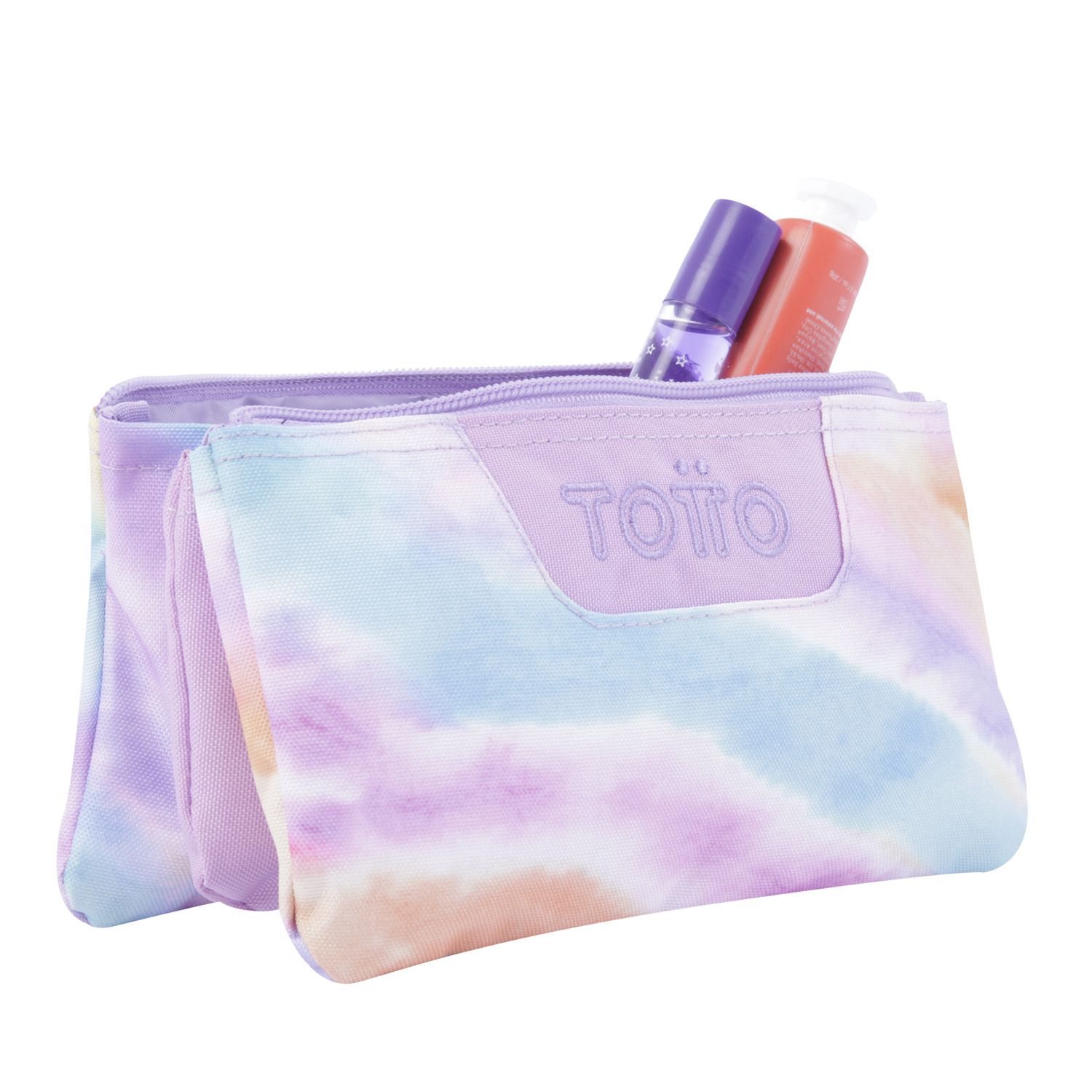 Estuche escolar tres compartimentos estampados pastel - Tablero