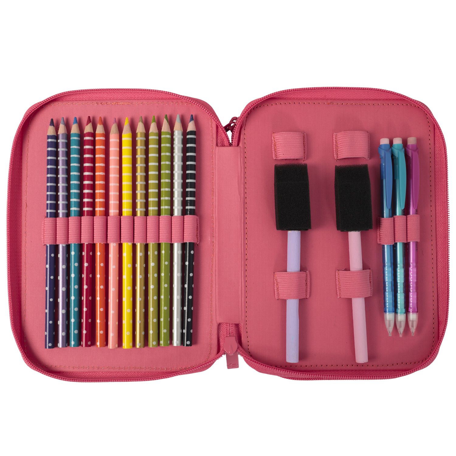Estuche escolar dos compartimentos - Lovely Cactus