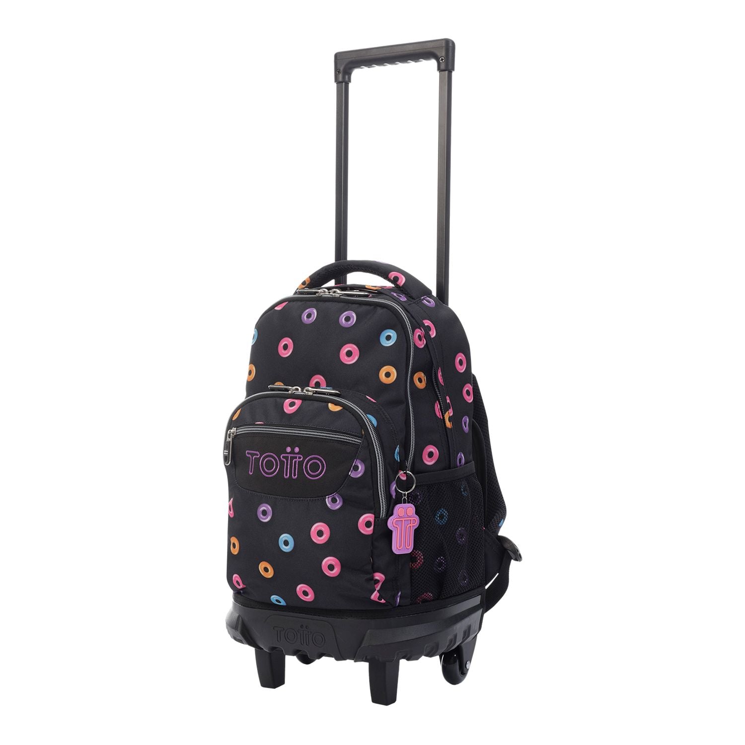 Mochila escolar pequeña ruedas donuts - Resma