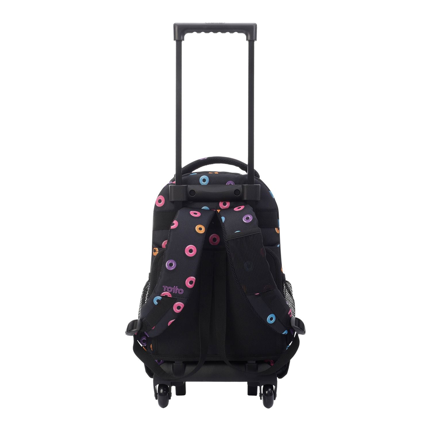 Mochila escolar pequeña ruedas donuts - Resma
