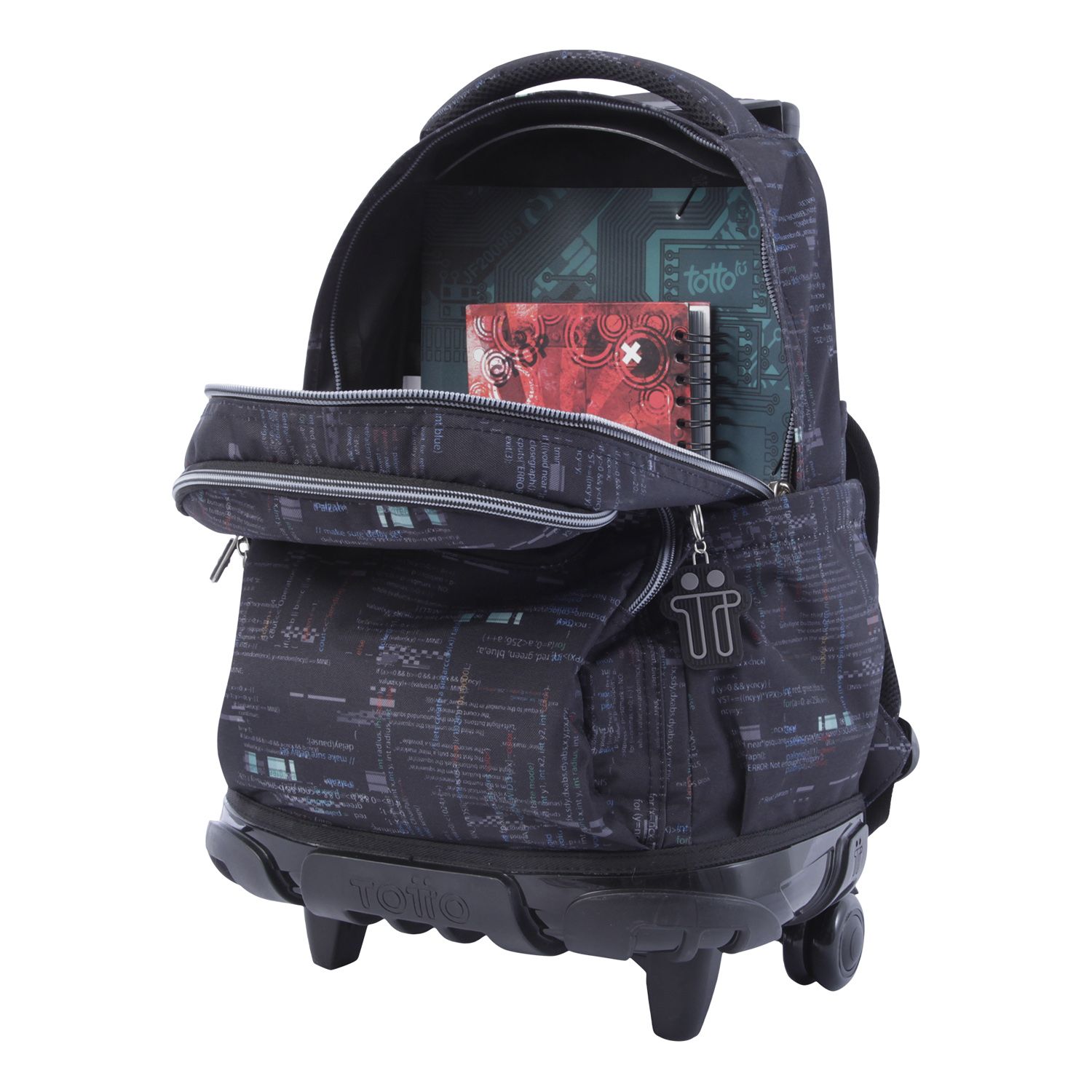 Mochila escolar con ruedas letras internet - Renglones