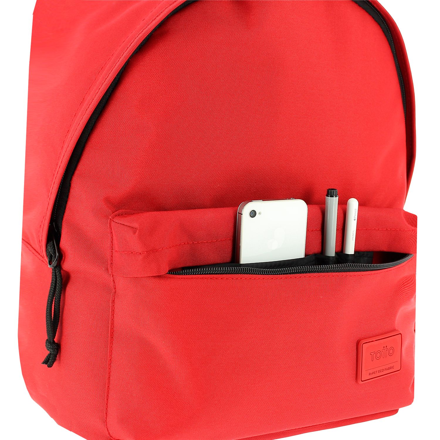 Pack mochila + estuche color rojo - Kalex