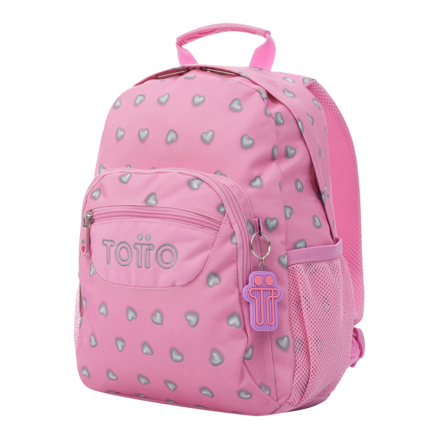 Mochila escolar corazones rosas - Tempera