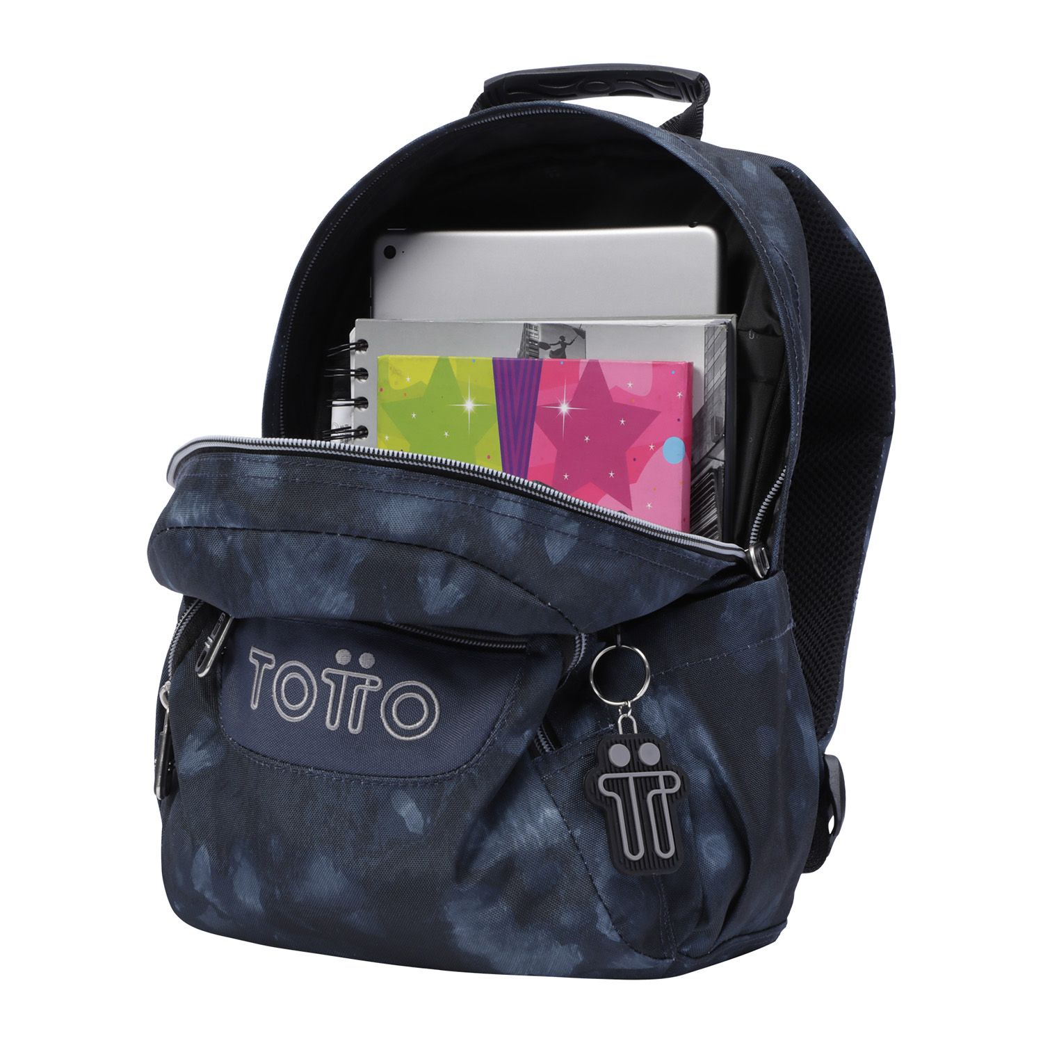 Mochila escolar gris nébula - Tempera
