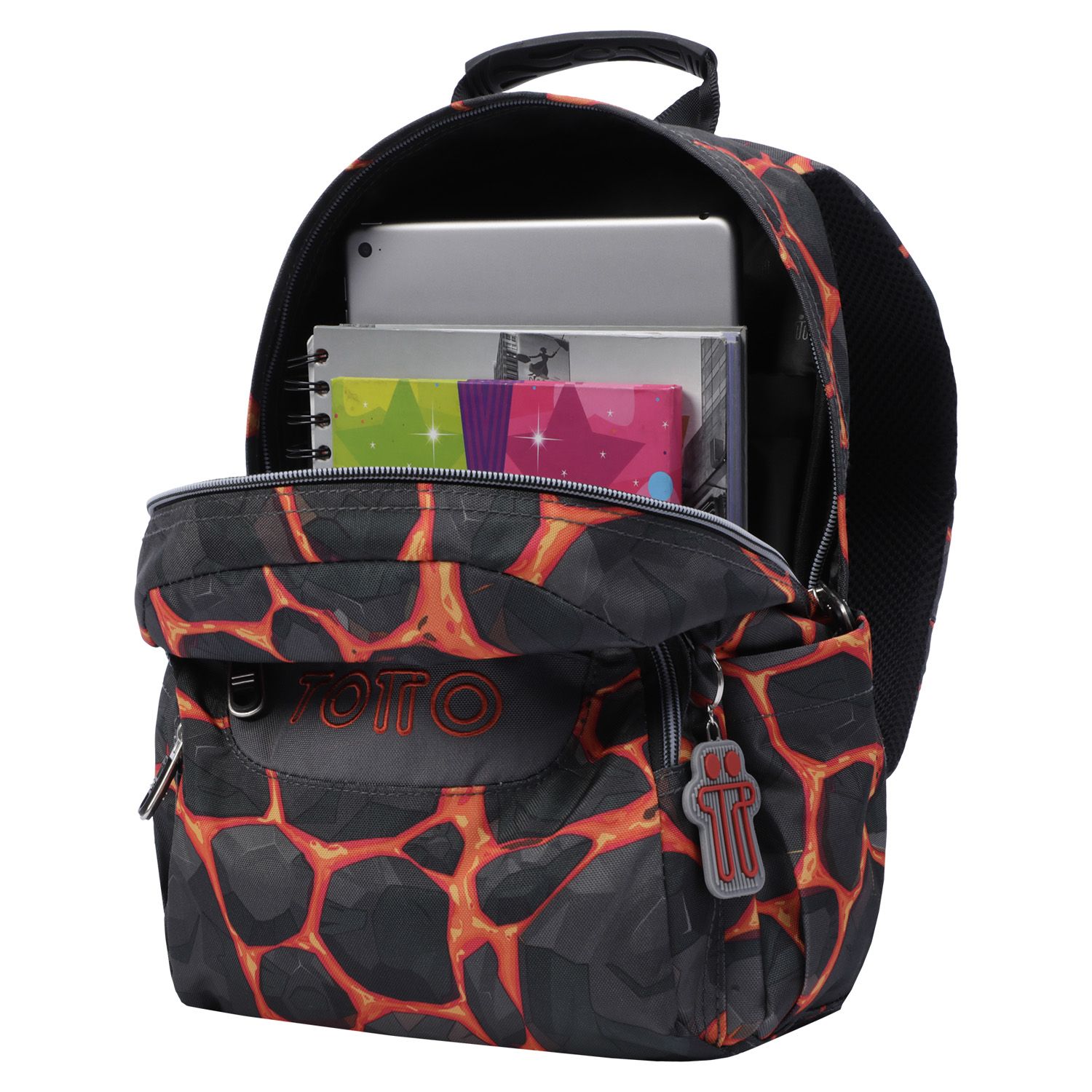 Mochila escolar estampado rocas - Tempera