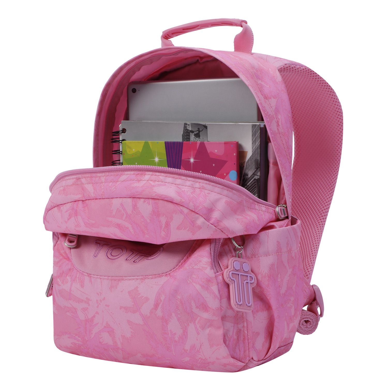 Mochila escolar palmeras rosas - Tempera