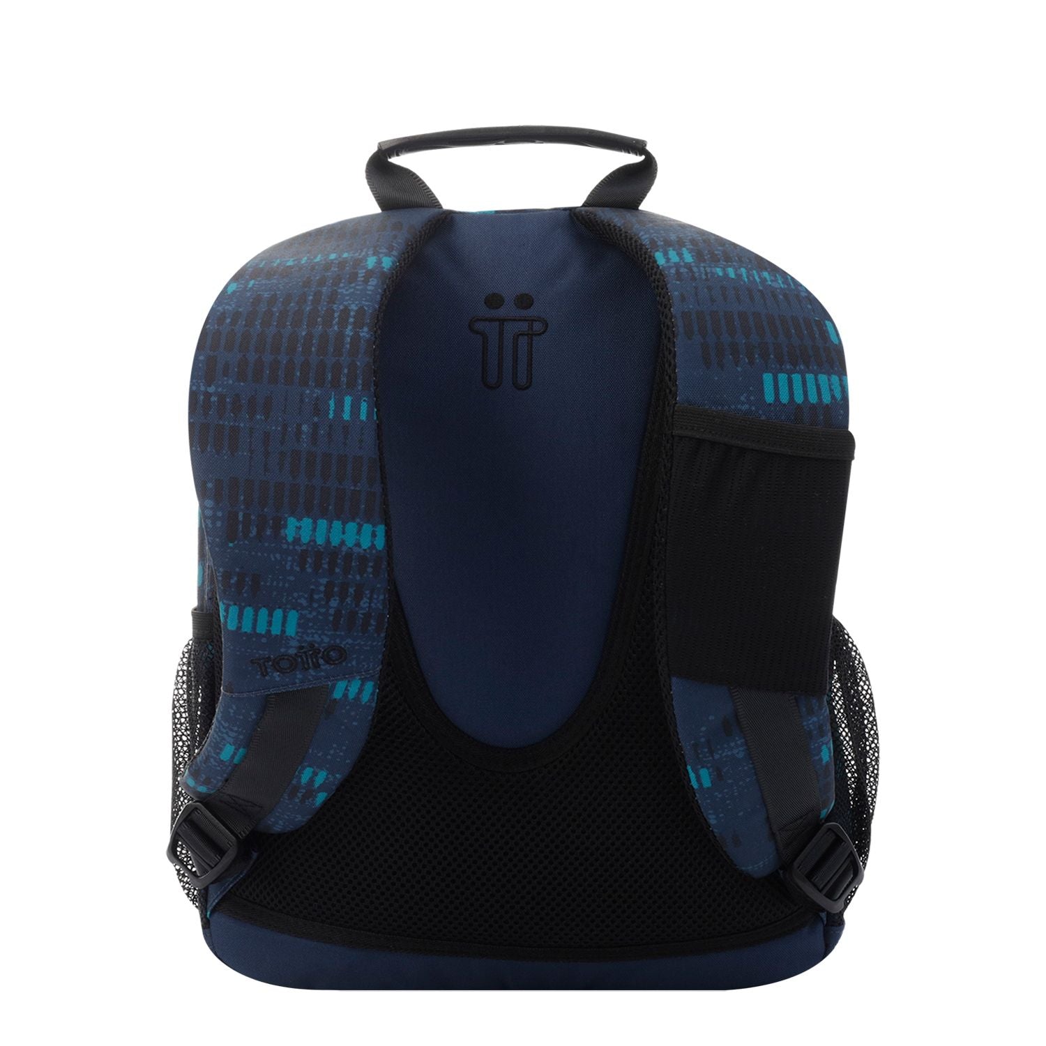 Mochila escolar azul jaspeado - Gommas