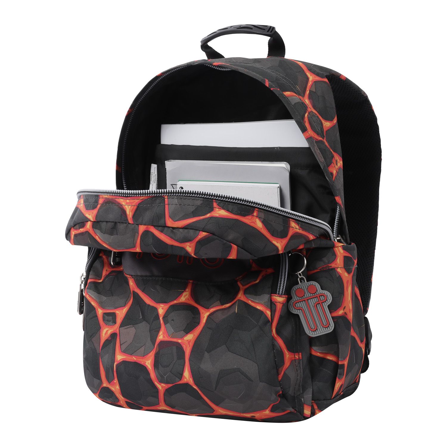 Mochila escolar estampado rocas - Gommas