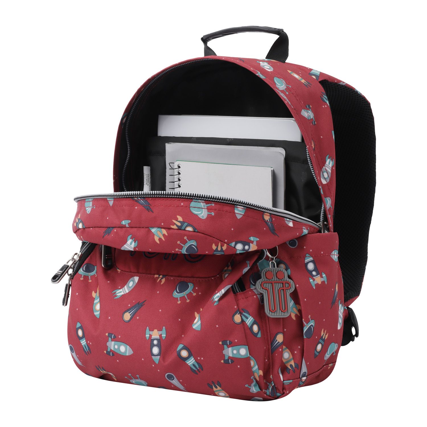 Mochila escolar estampado cohete - Gommas