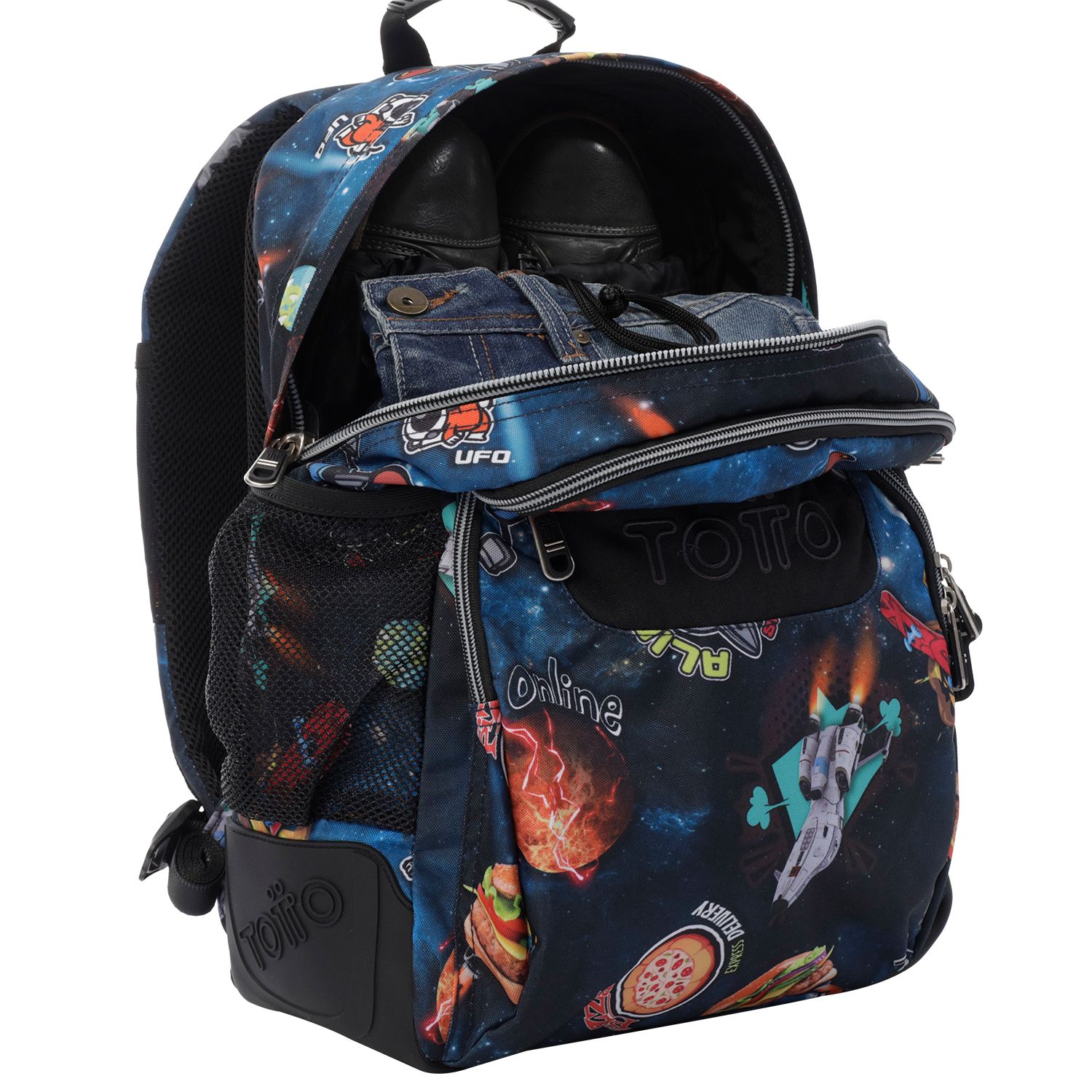 Mochila escolar estampado galaxia - Crayoles