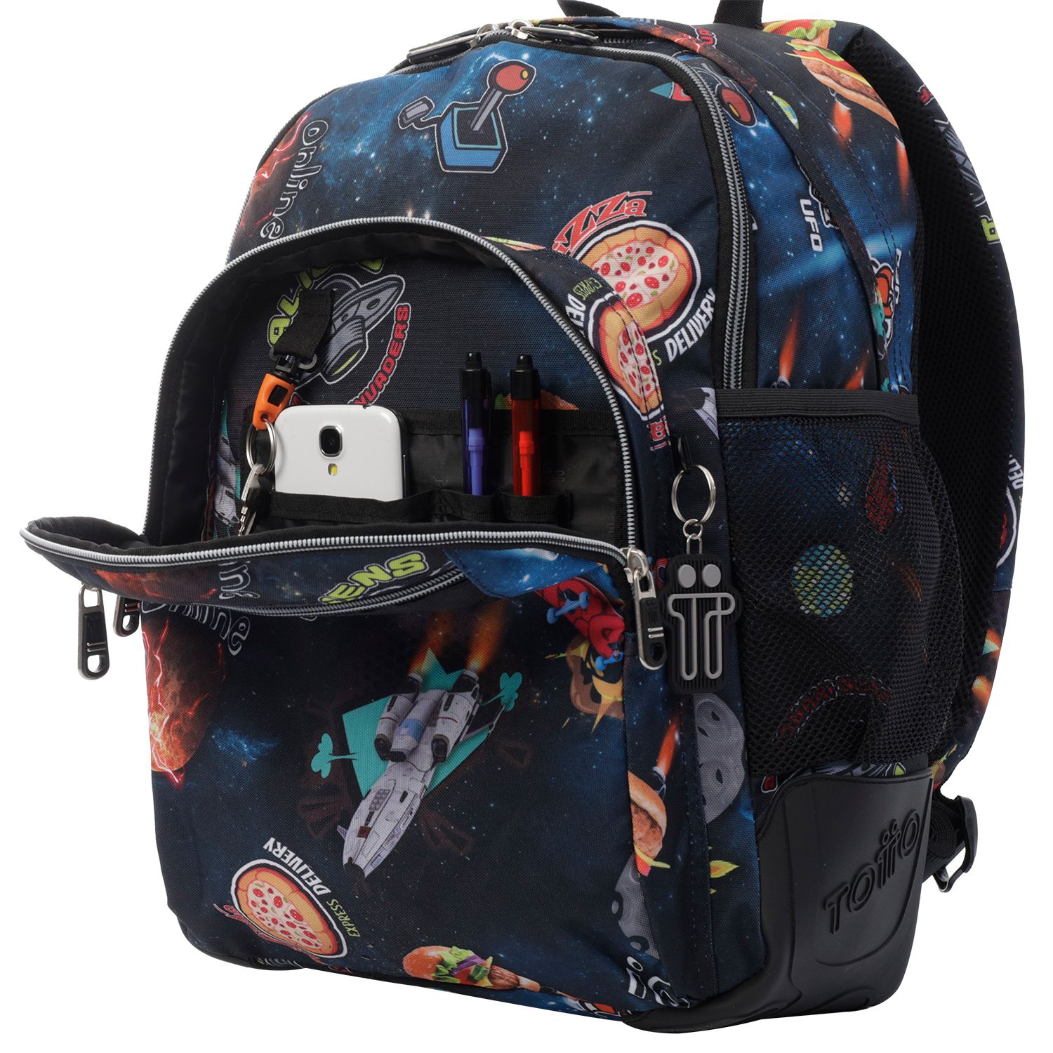 Mochila escolar estampado galaxia - Crayoles