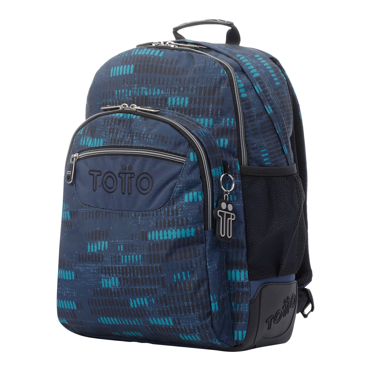 Mochila escolar azul jaspeado - Crayoles