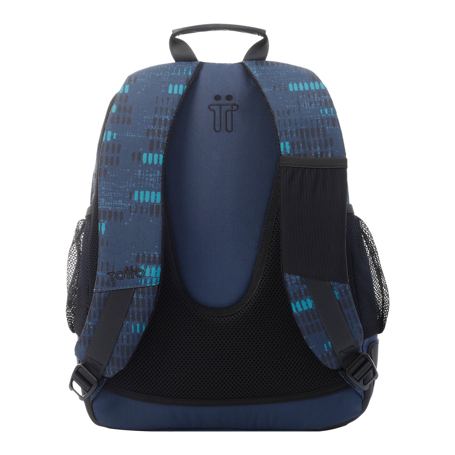 Mochila escolar azul jaspeado - Crayoles
