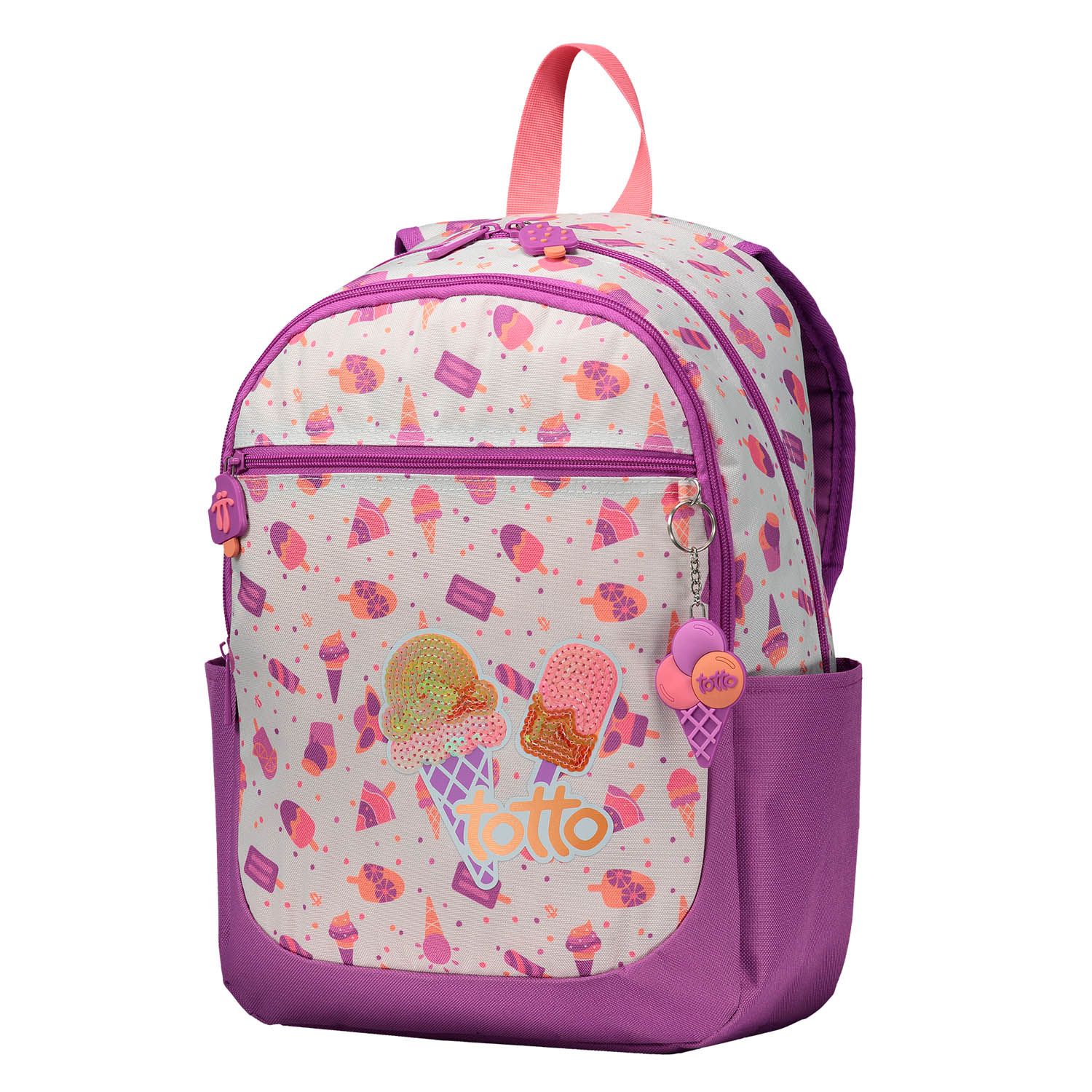 Mochila escolar pequeña - Creamy