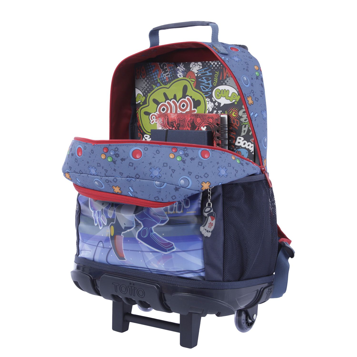 Mochila escolar grande 3 ruedas - Atlas