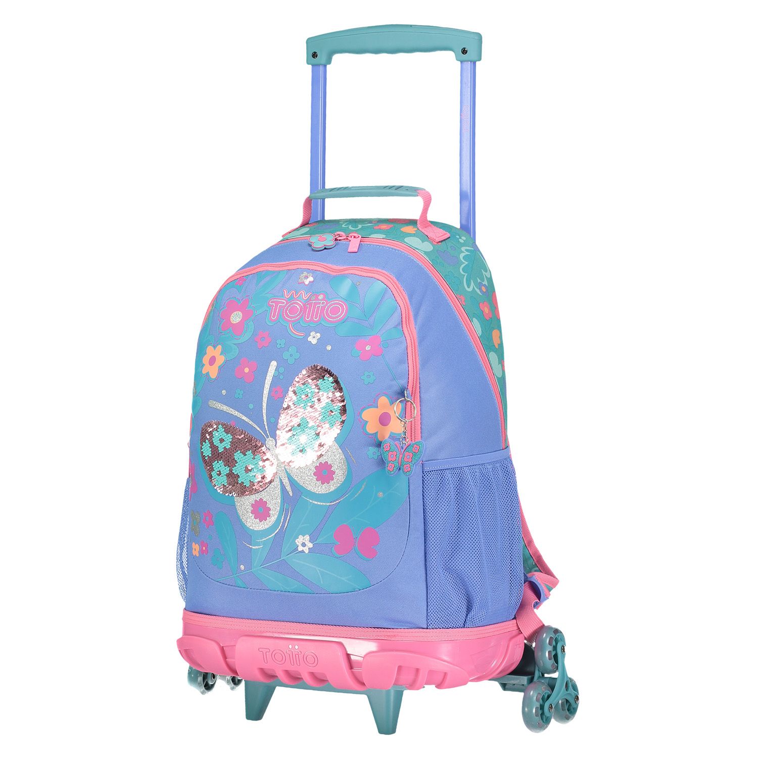 Mochila escolar grande 3 ruedas - Magic Garden