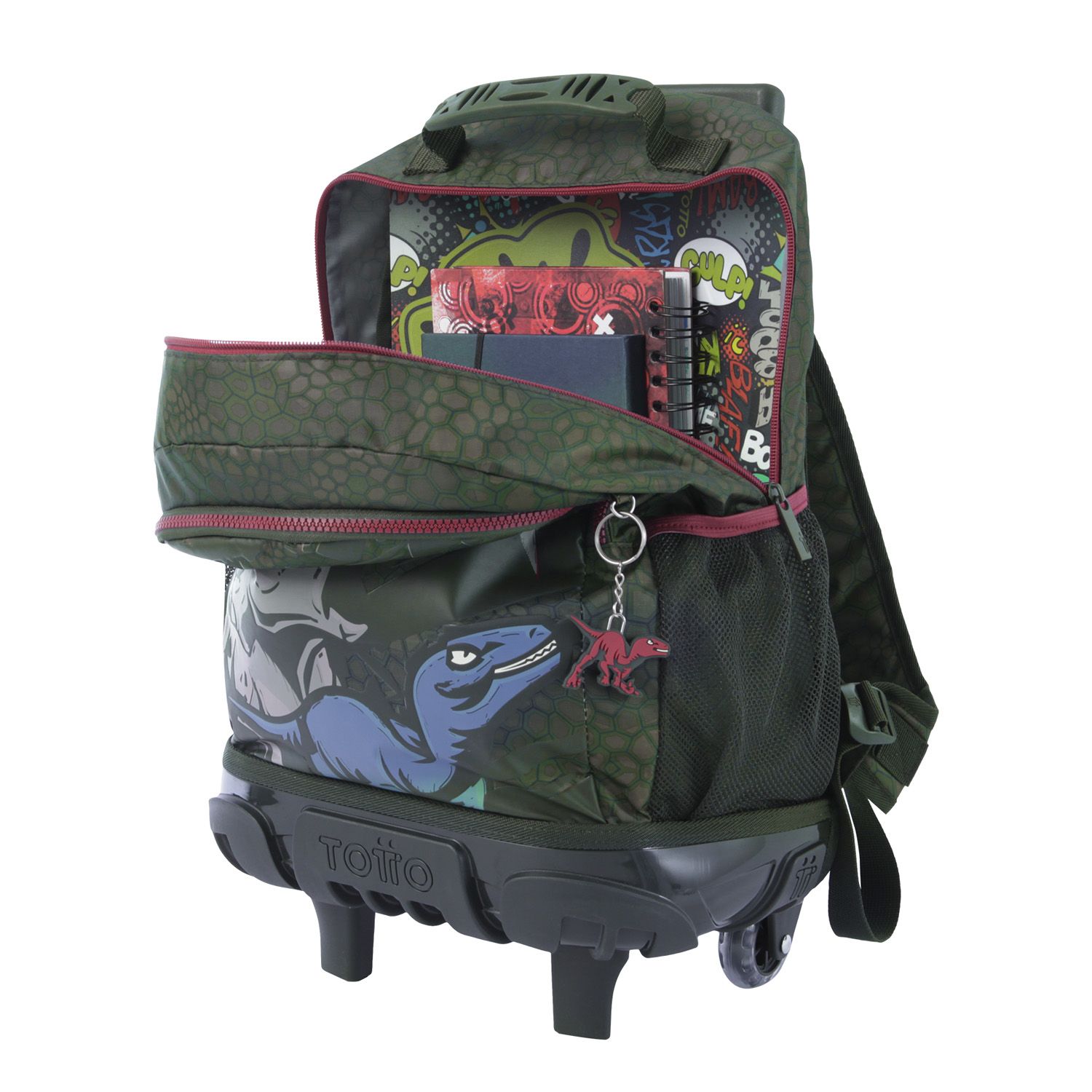 Mochila escolar mediana ruedas - T-Rex