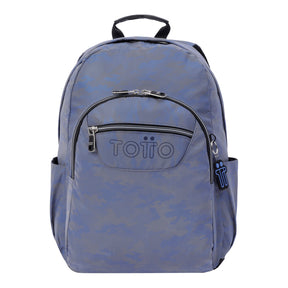 Mochila escolar para portátil 14 morado camuflaje - Acuarel