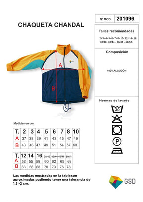 CHAQUETA CHÁNDAL (100% algodón, por encargo)