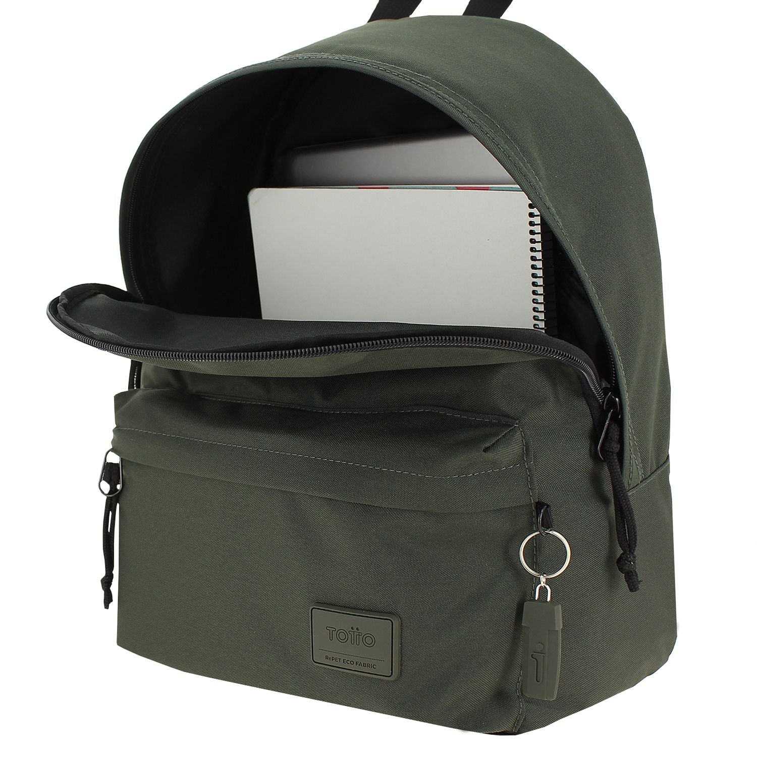 Pack mochila + estuche color verde - Kalex